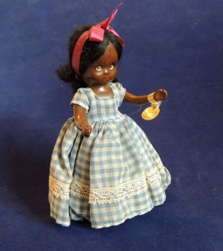 Vintage Topsy Nancy Ann Story Book Doll 26 Sleep Eyes,  Wrist Tag & Stand