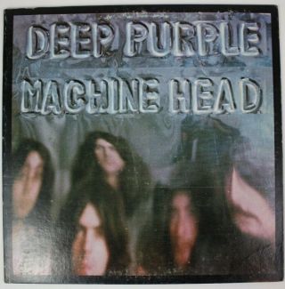 Deep Purple Machine Head Lp 1972 W/ Poster Insert Vinyl Vg,  /vg Bs 2607 Hard Rock