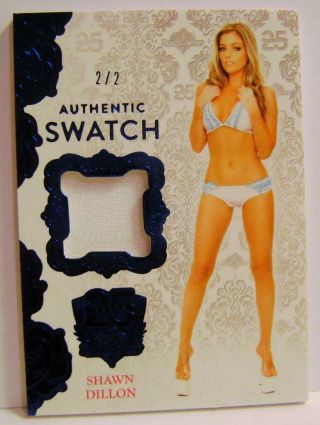 Shawn Dillon /2 Blue Authentic Swatch Benchwarmer 25 Years Series 2 2019 Rare