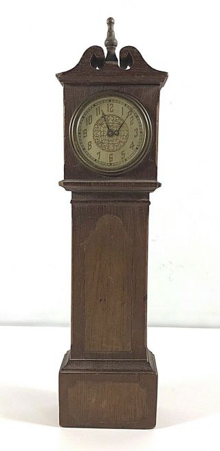 Lux Miniature Grandfather Clock Circa 1940 