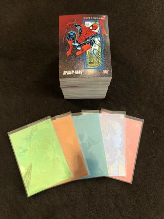 1992 Marvel Universe Series 3 Complete Set W/all 5 Hologram Cards