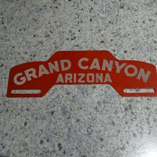 Vintage License Plate Topper.  Grand Canyon Arizona