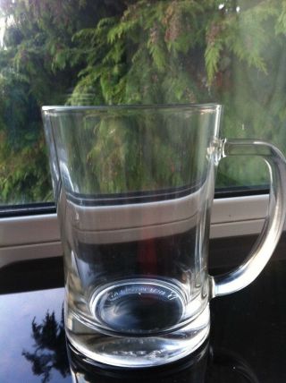 Ikea Large Clear Glass Pint Of Beer Tankard 568ml Water Jug Stein Mug