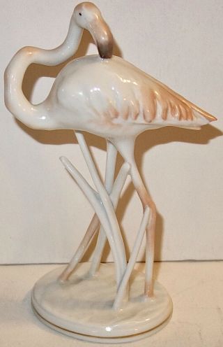 Fabulous Vintage Rosenthal Flamingo Porcelain 5 - 1/2 " Artist Signed Figurine 1