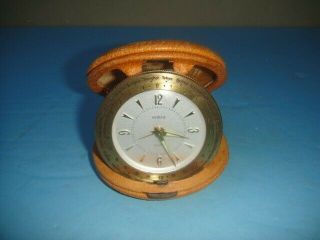 Vintage Semca Travel Alarm Clock Running Made In Germany