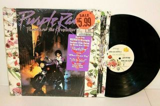 Prince And The Revolution - Purple Rain Lp - Nm Vinyl,  Shrink,  Hype Sticker.  Inner