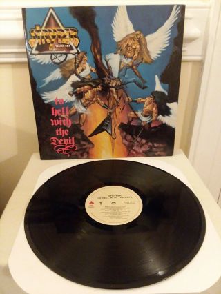 Stryper " To Hell With The Devil " 1986 Lp Enigma Gatefold Vg,  /vg,