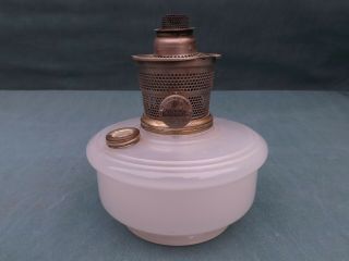 Vintage Aladdin Oil Lamp White Moonstone Font & Model B Burner
