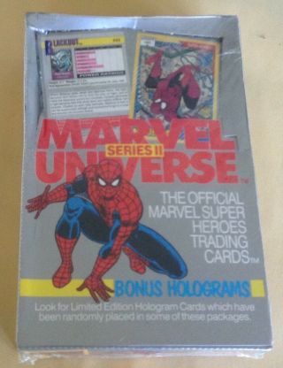 1991 Impel Marvel Universe Series Ii Trading Cards Factory Wax Box