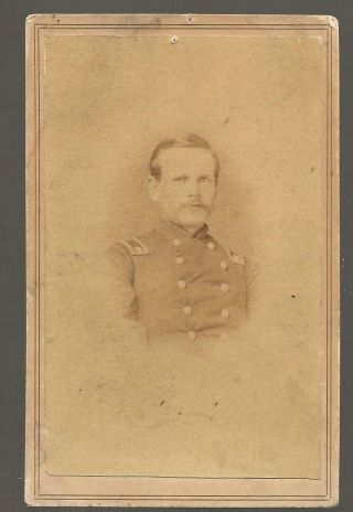 Civil War Cdv Colonel Thomas J Morgan 70th Indiana & 14th Usct Bbg