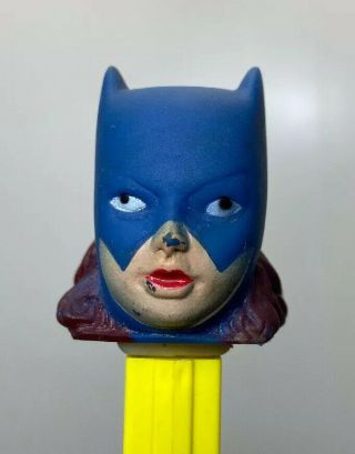 Batgirl Pez Vintage Candy Dispenser Soft Head No Feet 1978 Dc Comics Usa 3.  8