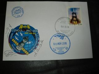 Iss 56/57 Flown Boardpost Orig.  Signed Crew,  Space