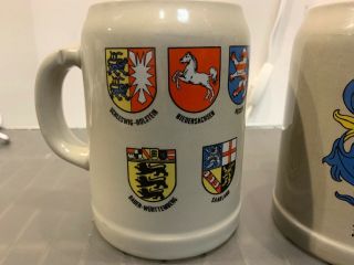 Ceramic German Beer Gerz Mug / Stein Made in W Germany Spatenbrau Munchen 0.  5L 2