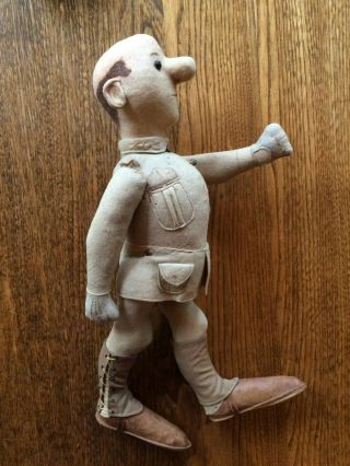 Antique German Steiff rare soldier character doll,  14.  5 