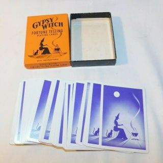 Vintage Gypsy Witch Fortune Telling Game Halloween & Instructions