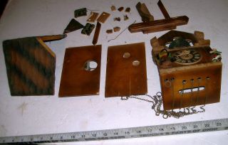 Old German Cuckoo Coocoo Black Forest 3 - Chain Music Box Regula Clock