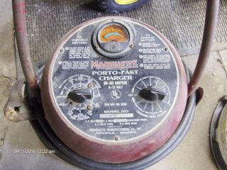 Rare Vintage Marquette Porto - Fast - Charger 6 - 12 Volt Battery Charger Model205