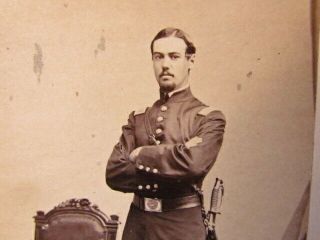 44th Massachusetts Infantry Captain Henry Dorr Sullivan Cdv Photograph