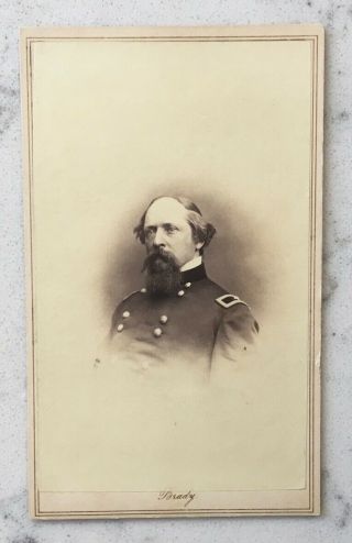 Antique Civil War Cdv Photograph Union General James B Ricketts Brady Portrait