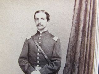 44th Massachusetts Infantry Captain Jacob Hall Lombard Cdv Photograph