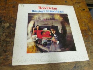 Bob Dylan Bringing It All Back Home Lp Columbia 2 Eye Mono Vg,  Plays Well 60s