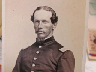 44th Massachusetts Infantry Lt.  Charles G.  Kendall Cdv Photograph