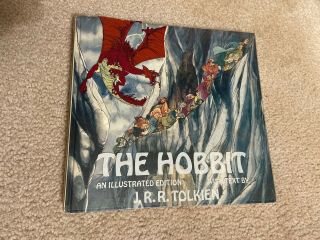 Vintage 1977 The Hobbit J.  R.  R.  Tolkien 1st Illustrated Hardcover Book Hc Abrams