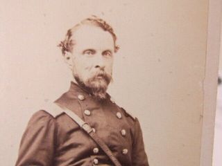 44th Massachusetts Infantry Major Charles William James Dabney Jr.  & Sword Cdv