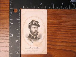 17th Infantry Colonel James Durrell Greene Civil War period engraving cdv 3