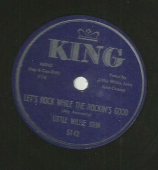 R&b Rocker Bw Doowop 78 - Little Willie John - Lets Rock - Hear - 1958 King 5142