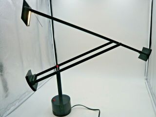 Artemide Modello Tizio By R.  Sapper Black Vintage Folding Table Lamp