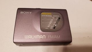 Vintage Sony Walkman Wm - Fx50 Fm/am Cassette Player W/case