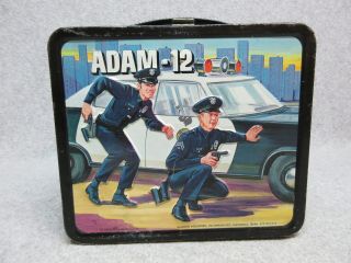 1973 Adam 12 Police Tv Drama Vintage Lunchbox 7.  5,