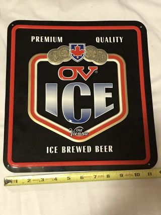 Old Vienna Ice Brewed Beer Metal Advertisement Sign 2