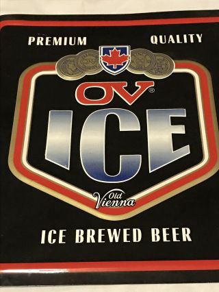 Old Vienna Ice Brewed Beer Metal Advertisement Sign 3