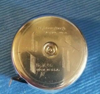 Vintage The Lufkin Ruler Co.  Wizard Junior No.  1686 Tape Measure 6 