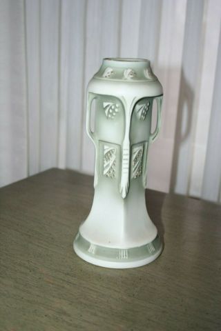 Antique Robert Hanke Royal Wettina Austria Art Nouveau Bisque Vase C1905 3