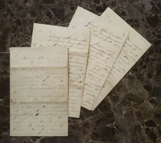 (4) - Civil War Union Letters From Lookout Mountain Tennessee Jan,  1864