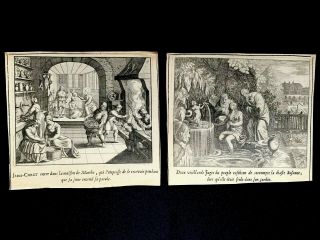 Very Old Religious Engravings From 1600s - Martha,  Susanna
