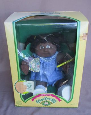Vintage 1984 Coleco African American Cabbage Patch Kid Doll Noria Phedra Mib