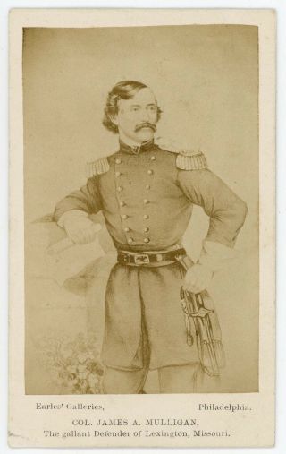 Civil War Col Mulligan Defender Of Lexington Missouri 23rd Ill Irish Brigade Kia
