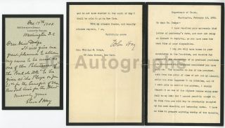 John Hay - U.  S.  Secretary Of State,  Abraham Lincoln - Signed Letter (tls) - 1903