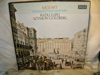 Mozart Sonatas For Piano & Violin Lupu Goldberg/6 Lp Box Decca 13bb Red Label Nm