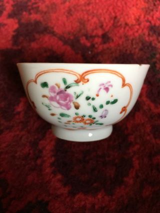 Antique Chinese Porcelain Tea Bowl,  18th Century
