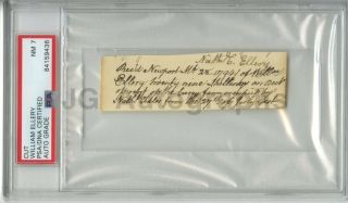 William Ellery - Declaration Of Independence Signer - Psa/dna Slabbed Autograph