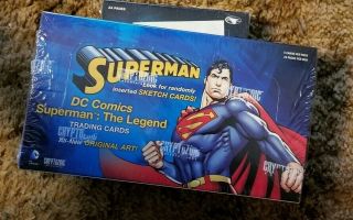 Dc Comics : Superman The Legend Trading Card Box 2013 Cryptozoic