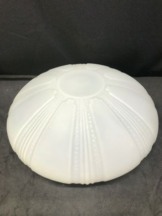 Vintage Art Deco Frosted Glass Globe Ceiling Light Pan Chandelier Fixture Shade