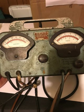 Vintage,  Sun Electric Corp.  Volt Ampere Tester