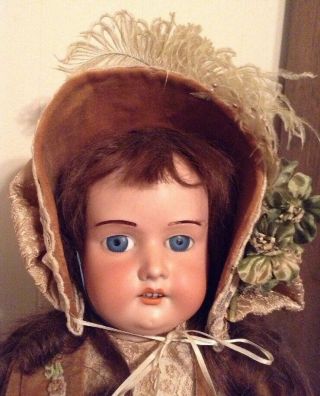Antique German Doll 27 Inches Tall A & M 2