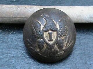 Two Piece Civil War Eagle I Coat Button Dug From A Confederate Camp In S.  C.